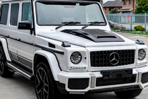 Mercedes G class W463 1990-2018 Hood Cover BRBS (2004-2018, Carbon) photo 2