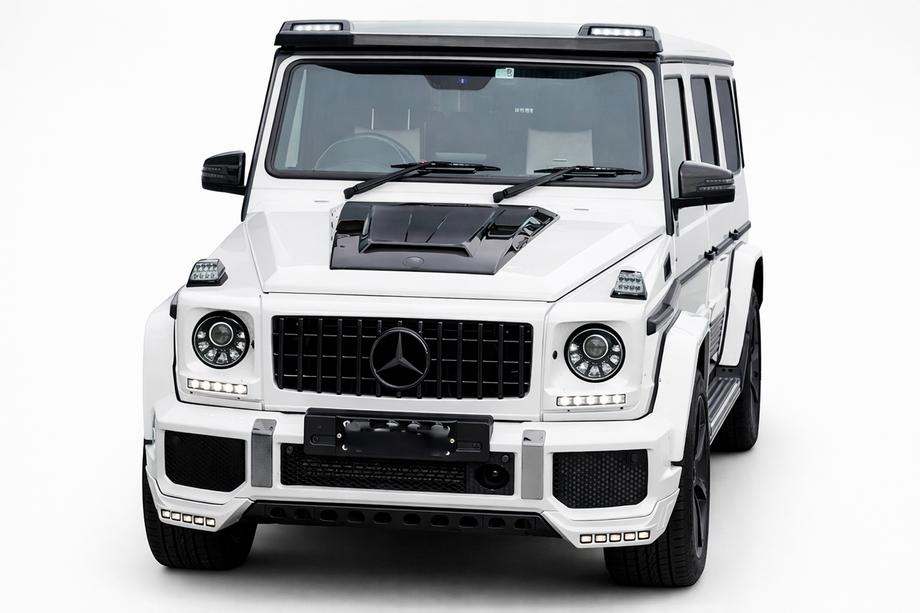 Mercedes G class W463 1990-2018 Hood Cover BRBS (2004-2018, Carbon) Image