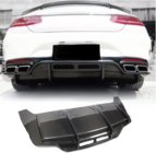 Mercedes S-class C217 Coupe 2014-2020 Rear Bumper Diffuser for AMG-Line 2015-2018, Carbon photo 1
