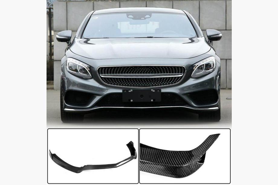 Mercedes S-class C217 Coupe 2014-2020 Front Bumper Lip V1 for AMG-Line 2015-2018 Carbon Image
