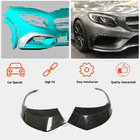 Mercedes S-class C217 Coupe 2014-2020 Front bumper inserts (for AMG-Line 2015-2018, Carbon) photo 2