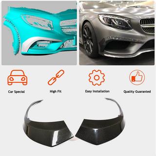 Front bumper inserts (for AMG-Line 2015-2018, Carbon) photo 2