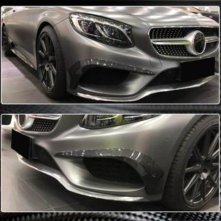 Front bumper inserts (for AMG-Line 2015-2018, Carbon) photo 4