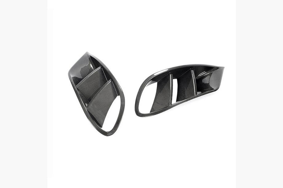 Mercedes S-class C217 Coupe 2014-2020 Front bumper inserts (for AMG-Line 2015-2018, dry carbon) Photo 3