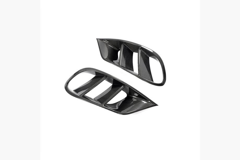 Mercedes S-class C217 Coupe 2014-2020 Front bumper inserts (for AMG-Line 2015-2018, dry carbon) Photo 4