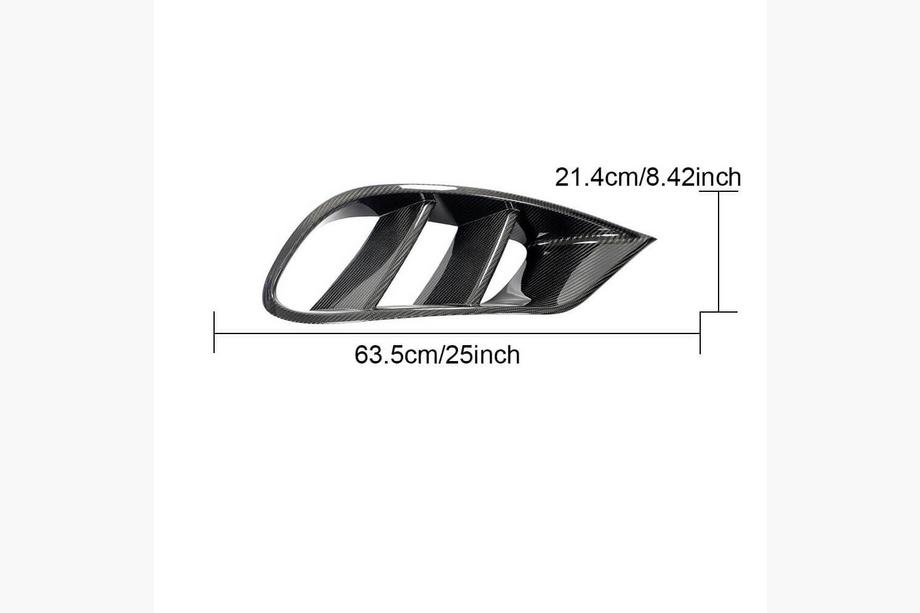 Mercedes S-class C217 Coupe 2014-2020 Front bumper inserts (for AMG-Line 2015-2018, dry carbon) Photo 6