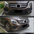 Mercedes GLE coupe C292 2015-2019 Front Bumper Lip Spoiler (for GLE43 AMG, Plastic) photo 3