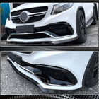 Mercedes GLE coupe C292 2015-2019 Front Bumper Lip Extensions (for GLE63 AMG, Plastic) photo 4