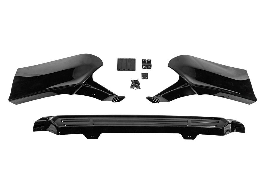Toyota Land Cruiser Prado 150 2009-2023 Rear TRD diffuser trim, 3-piece (for 2017+) Black Photo 2