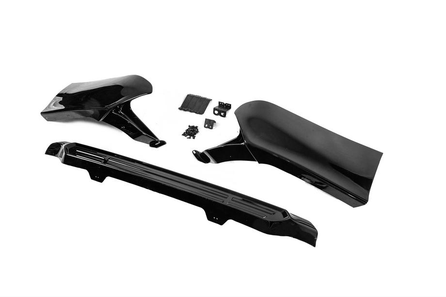 Toyota Land Cruiser Prado 150 2009-2023 Rear TRD diffuser trim, 3-piece (for 2017+) Black Photo 4
