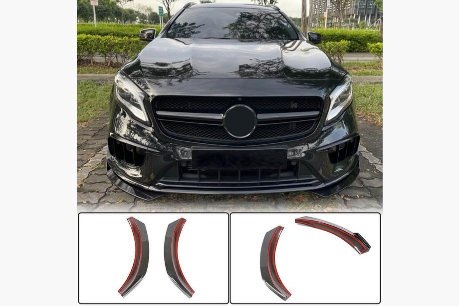 Mercedes GLA X156 2014-2019 Carbon Front Bumper Flaps (for GLA45 AMG 2017-2020) Image