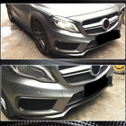 Mercedes GLA X156 2014-2019 Front Bumper Lip Spoiler (for GLA45 AMG 2013-2016, Carbon) photo 3