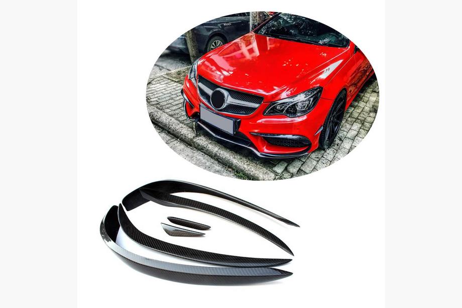 Mercedes E-class coupe C207 2010-2017 Front Bumper Covers (for AMG-Line 2014-2016, Carbon) Image