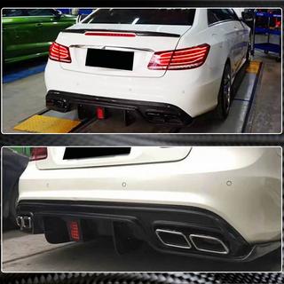 Rear Bumper Diffuser for AMG-Line 2014-2016, Carbon photo 3
