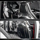 Mercedes A-class W176 2012-2018 Dry Carbon Seat Covers photo 6