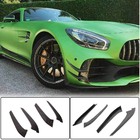 Mercedes AMG GT C190/R190 2014-2022 Front bumper extensions V1 (for GT R 2016-2019, Carbon) photo 1