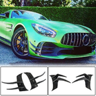 Mercedes AMG GT C190/R190 2014-2022 Front bumper extensions V2 (for GT R 2016-2019, Dry Carbon) photo 1