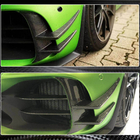 Mercedes AMG GT C190/R190 2014-2022 Front bumper extensions V2 (for GT R 2016-2019, Dry Carbon) photo 5