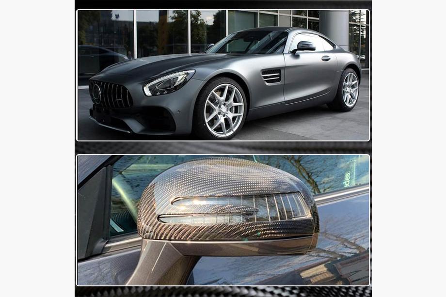 Mercedes AMG GT C190/R190 2014-2022 Mirror Covers (Dry Carbon) Photo 4