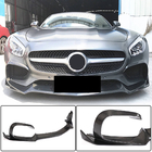 Mercedes AMG GT C190/R190 2014-2022 Front Bumper Lip Spoiler (for 2015-2017, Carbon) photo 1