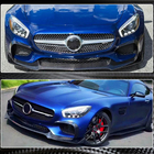 Mercedes AMG GT C190/R190 2014-2022 Front Bumper Lip Spoiler (for 2015-2017, Carbon) photo 3