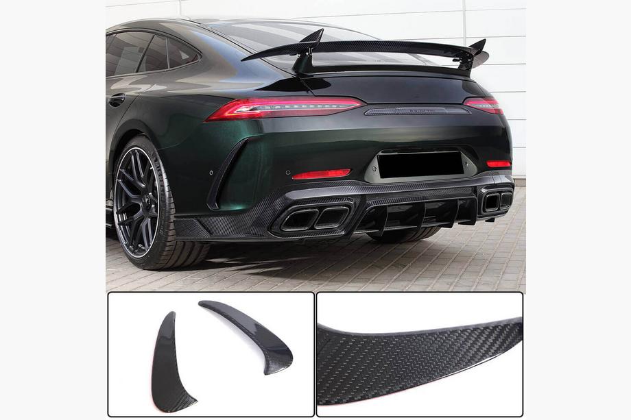 Mercedes AMG GT 4 X290 2018- Rear Bumper Extensions V1 (for GT63 2018-2022, Carbon) Image