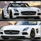 Mercedes SLS C197 2010-2014 Front Bumper Flaps V1 Carbon photo 5