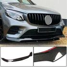 Mercedes GLC X253 2015-2022 Front Bumper Lip Spoiler (for AMG-Line/GLC43 AMG, Carbon) photo 1