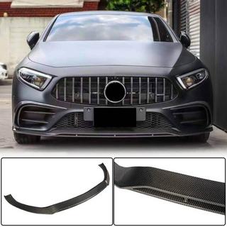 Front Bumper Lip Spoiler (for AMG/AMG-Line 2018-2020, Carbon) photo 1