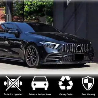 Front Bumper Lip Spoiler (for AMG/AMG-Line 2018-2020, Carbon) photo 3