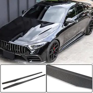 Side Skirts V1 (for AMG/AMG-Line 2018-2020, Carbon) photo 1
