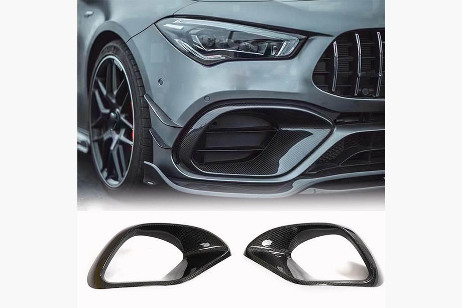 Mercedes CLA C118 2019- Carbon Front Bumper Covers for CLA45 AMG SD Image