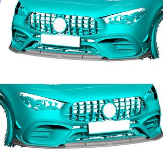 Front Bumper Lip Spoiler (for CLA45 AMG SD, Carbon) photo 2