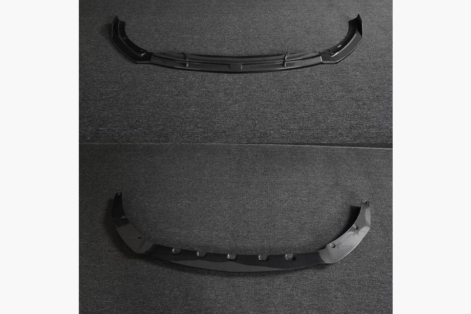 Mercedes CLA C118 2019- Front Bumper Lip Spoiler (for CLA45 AMG SD, Carbon) Photo 3