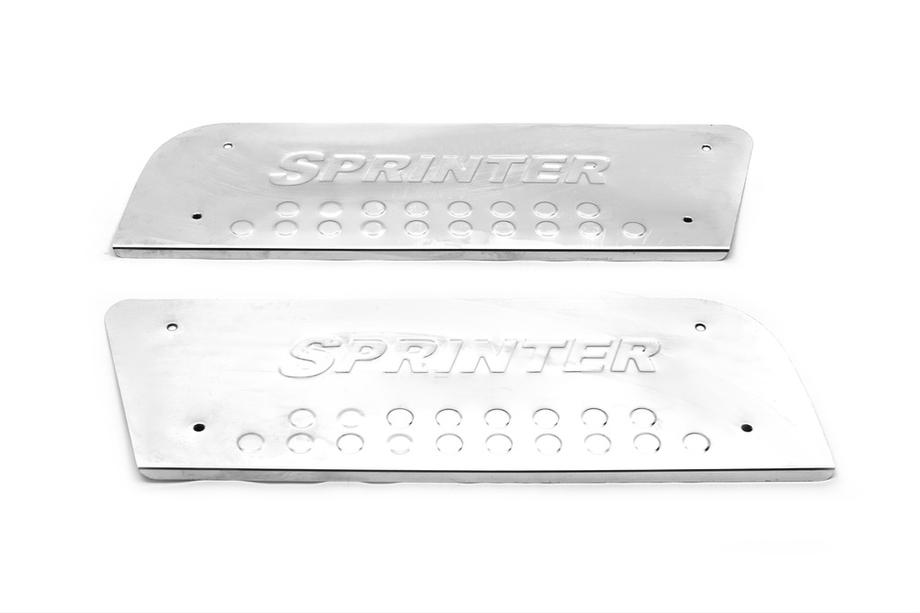 Mercedes Sprinter W906 2006–2018 Interior door sill plates OmsaLine (stainless steel) 2 pcs, OmsaLine - Italian Stainless Steel Photo 3