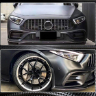 Mercedes CLS C257 2018- Front Bumper Extensions (for AMG-Line 2018-2020, Carbon) photo 4