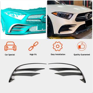Front Bumper Extensions (for AMG-Line 2018-2020, Carbon) photo 2