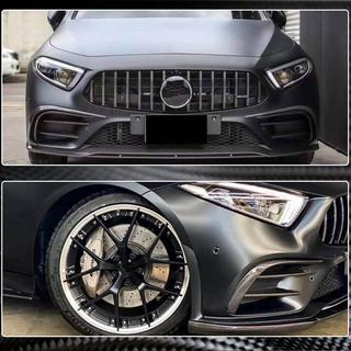 Front Bumper Extensions (for AMG-Line 2018-2020, Carbon) photo 4