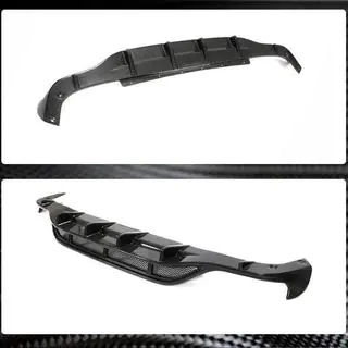 Rear Bumper Diffuser V2 for AMG-Line 2018-2020, Carbon photo 3