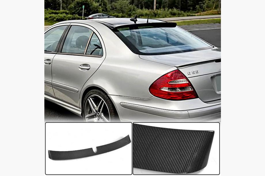 Mercedes E-сlass W211 2002-2009 Rear Window Spoiler Visor (2002-2006, Carbon) Image