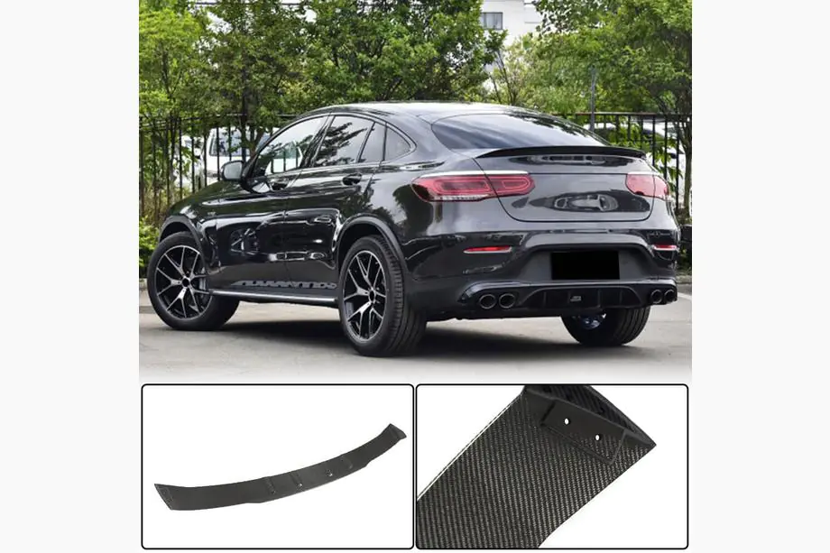 Mercedes GLC coupe C253 2016-2023 Rear Bumper Diffuser for GLC43 AMG 2020-2022, Carbon Image