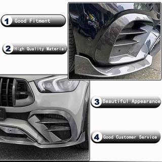 Front bumper inserts (for GLE 350/GLE450/GLE63 2019-2023, Carbon) photo 4