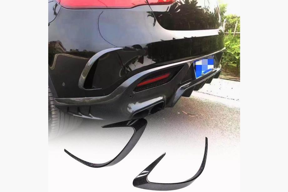 Mercedes GLE coupe C292 2015-2019 Rear Bumper Carbon Trim for GLE 350/GLE450/GLE63 2019-2023 Image