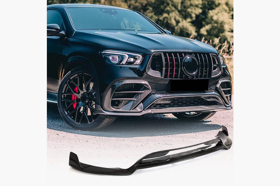 Mercedes GLE coupe C167 2019- Front Bumper Lip Extensions (GLE63 AMG, Carbon) Image