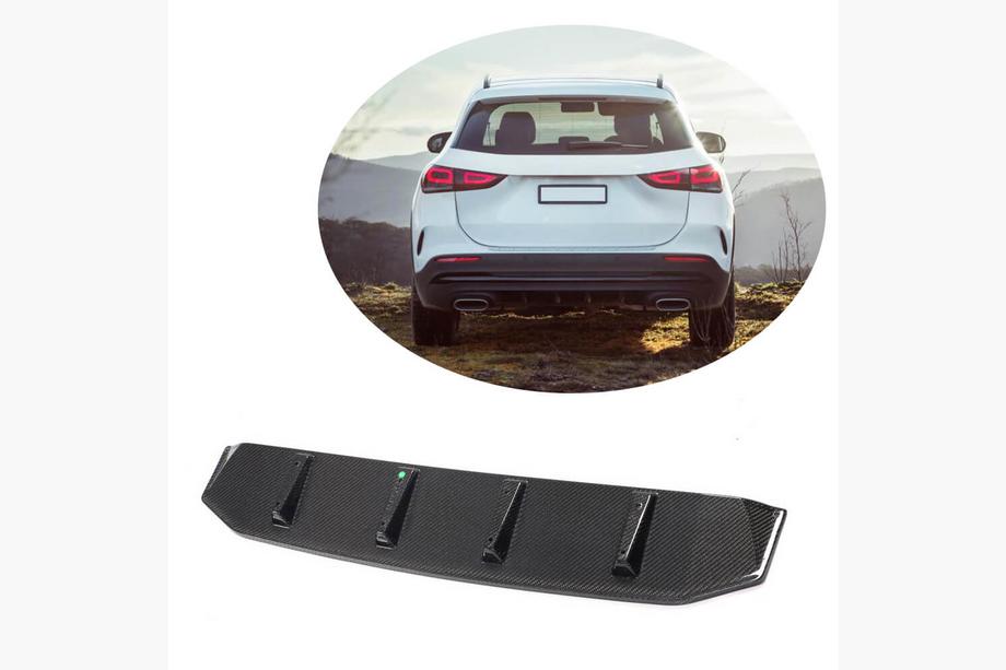 Mercedes GLA H247 2020- Rear Bumper Diffuser (for AMG-Line, Carbon) Image