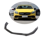 Mercedes SLK R172 2011-2016 Front Bumper Lip Spoiler (for Base 2016-2020, Carbon) photo 1