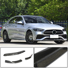 Mercedes C-class W206 2022- Front Bumper Lip Spoiler (for AMG-Line, Carbon) photo 1