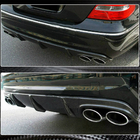 Mercedes E-class W211 2002-2009 Rear Bumper Diffuser for E55 AMG 2003-2006, Carbon photo 5