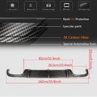 Mercedes E-class W211 2002-2009 Rear Bumper Diffuser for E55 AMG 2003-2006, Carbon photo 6
