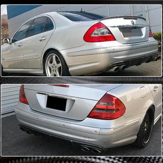 Rear Bumper Diffuser for E55 AMG 2003-2006, Carbon photo 4